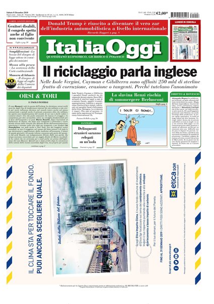 Italia oggi : quotidiano di economia finanza e politica